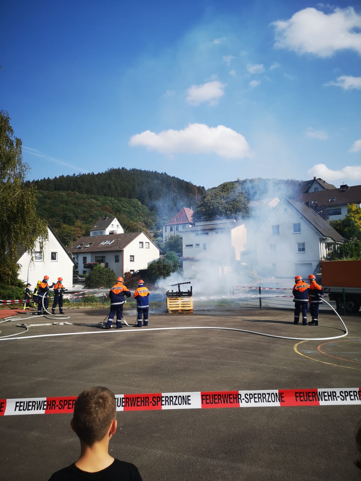 Besuch bei der Eröffnung der Kinderfeuerwehr