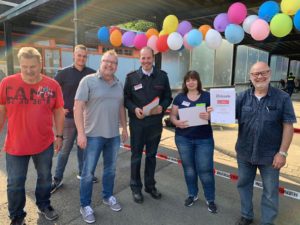 Besuch bei der Eröffnung der Kinderfeuerwehr