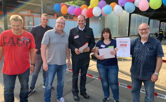 Besuch bei der Eröffnung der Kinderfeuerwehr