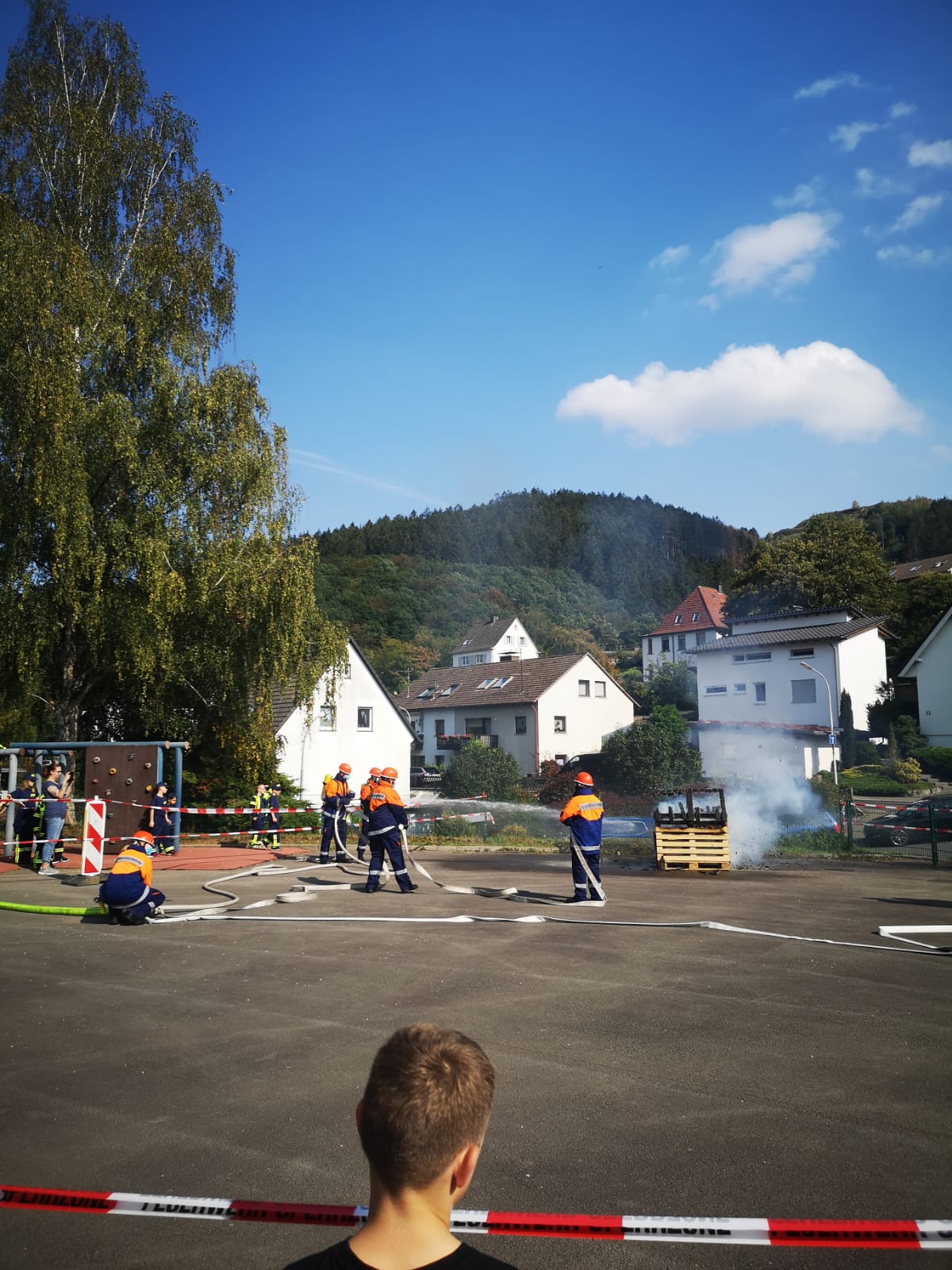 Besuch bei der Eröffnung der Kinderfeuerwehr