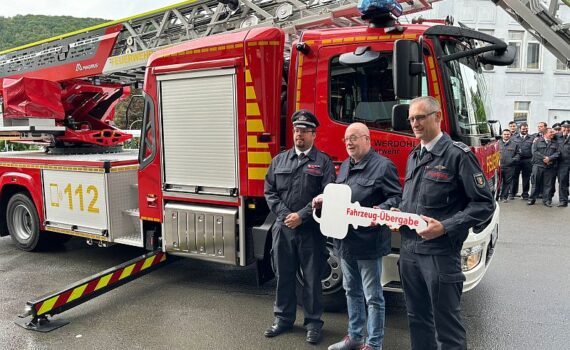 Indienststellung der neuen Drehleiter