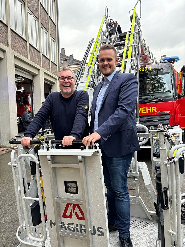 Indienststellung der neuen Drehleiter