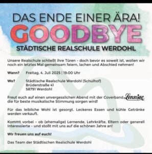 Abschiedsfeier Realschule Werdohl 04.07.2025