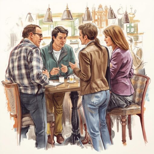 Symbolbild WBG Stammtisch KI generiert