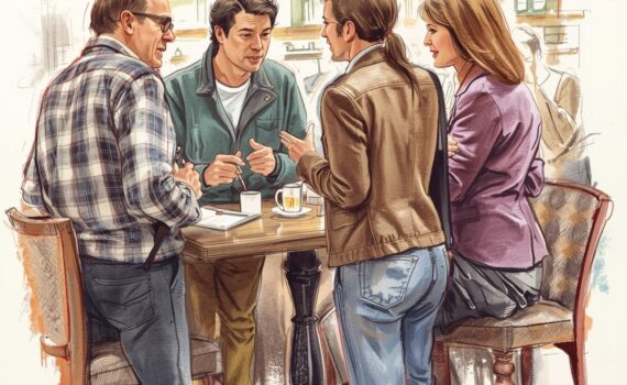 Symbolbild WBG Stammtisch KI generiert