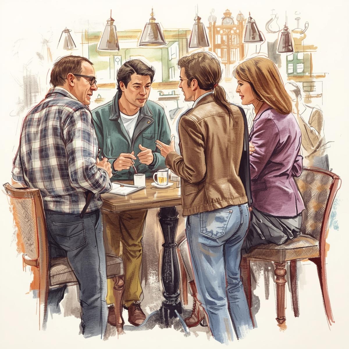 Symbolbild WBG Stammtisch KI generiert