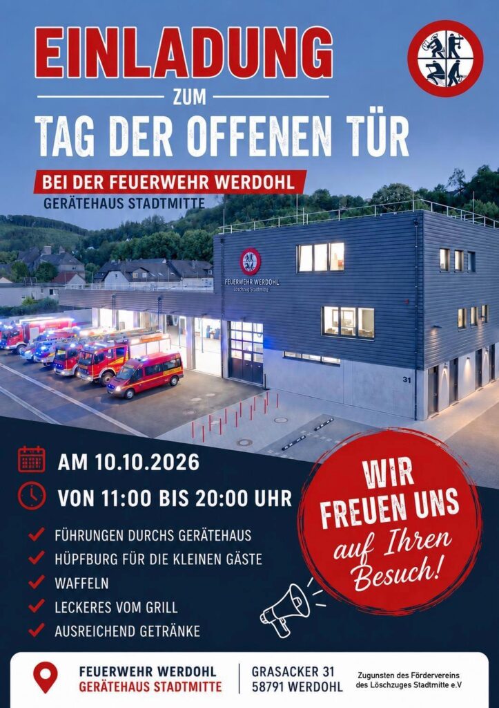 Tag der offenen Tür Feuerwehr Werdohl Grasacker